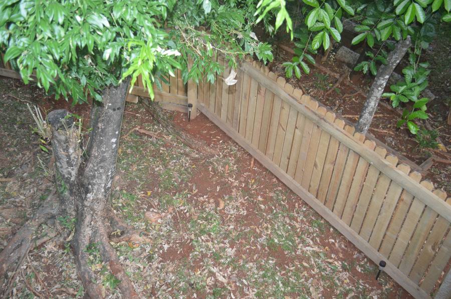 Completed fence line